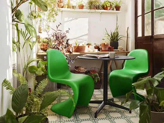 chaises-panton-vertes