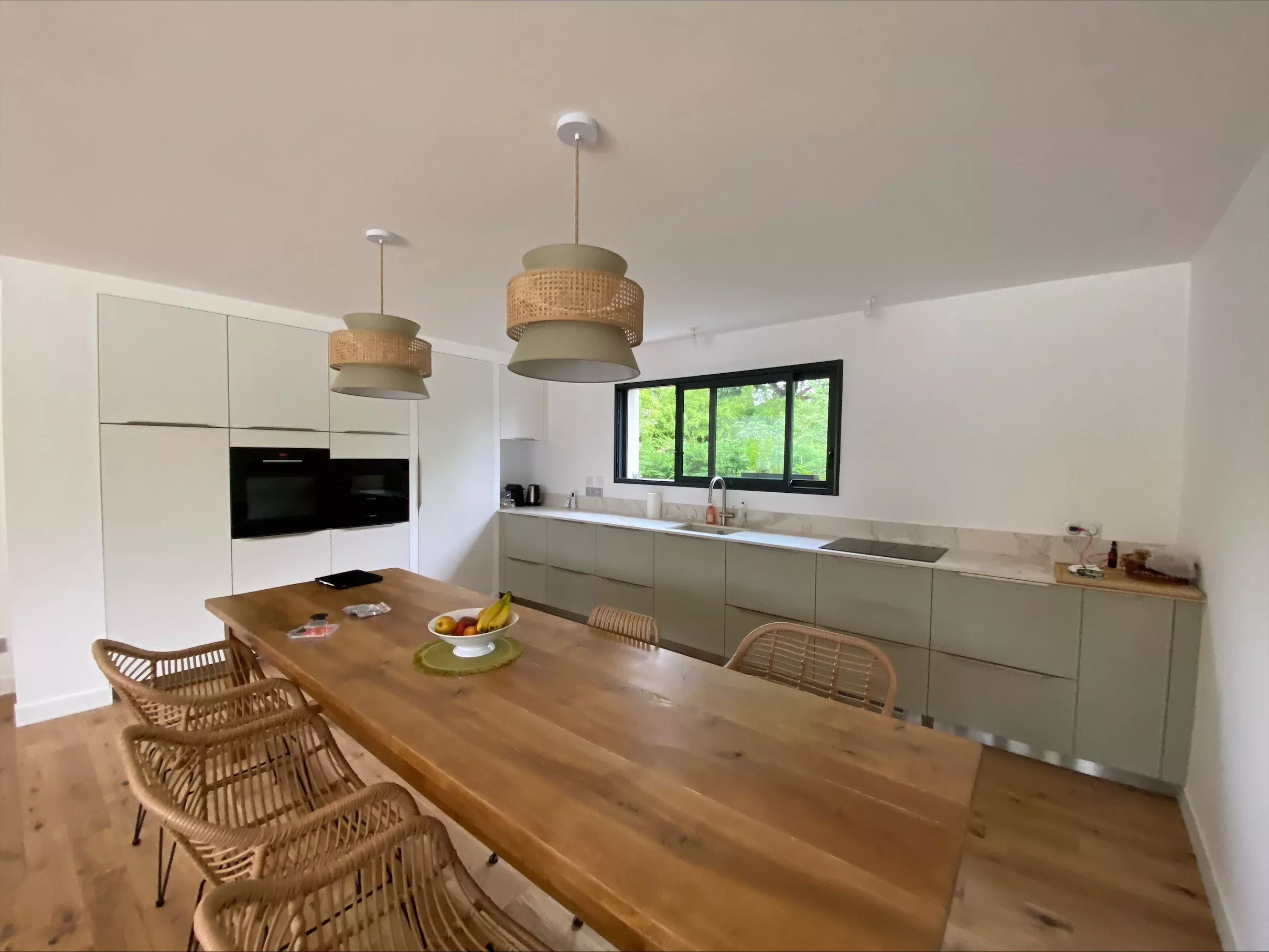 cuisine-meubles-verts-esprit-nature