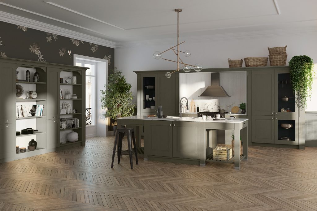 cuisine-traditionnelle-chic-verte