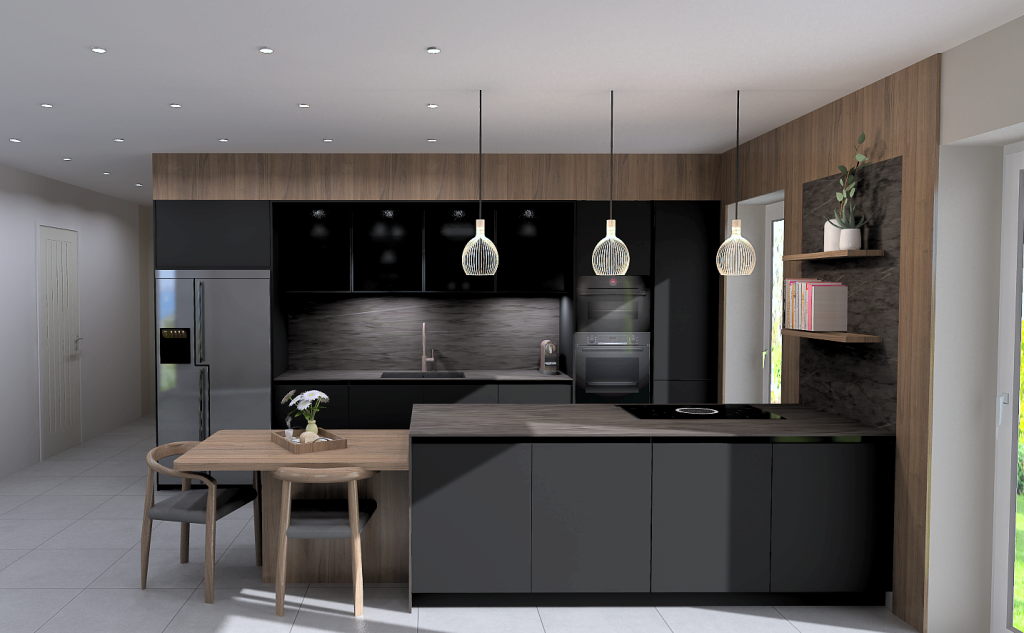 conception-cuisine-noire-arthur-bonnet-saint-laurent-du-var