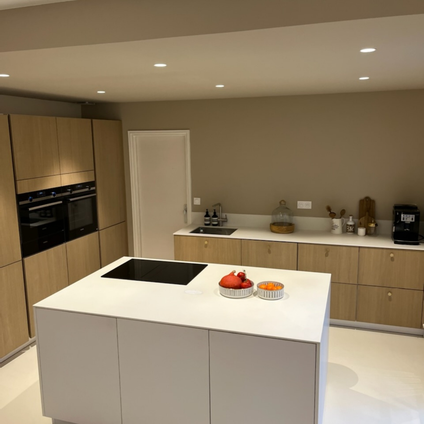 Cuisine moderne scandinave, sobre et minimaliste - Réalisation Arthur Bonnet Douai (59)