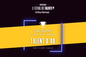 Benjamin ALIZON sacré “Talent d’Or” au Festival des Talents