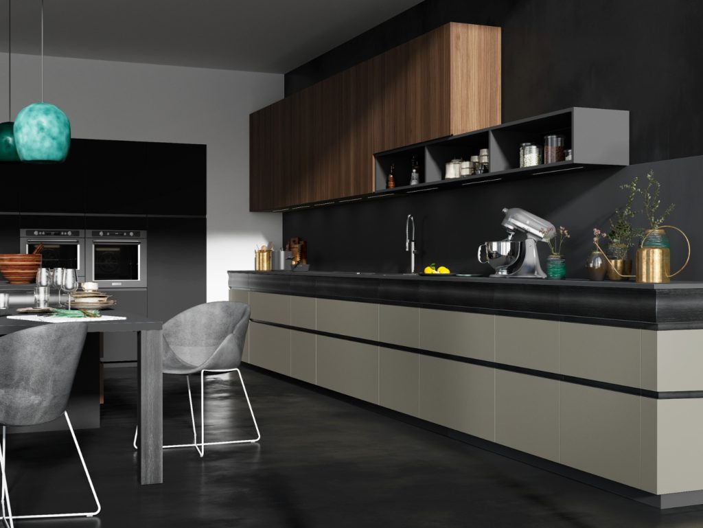 cuisne-design-moderne-noire-verte