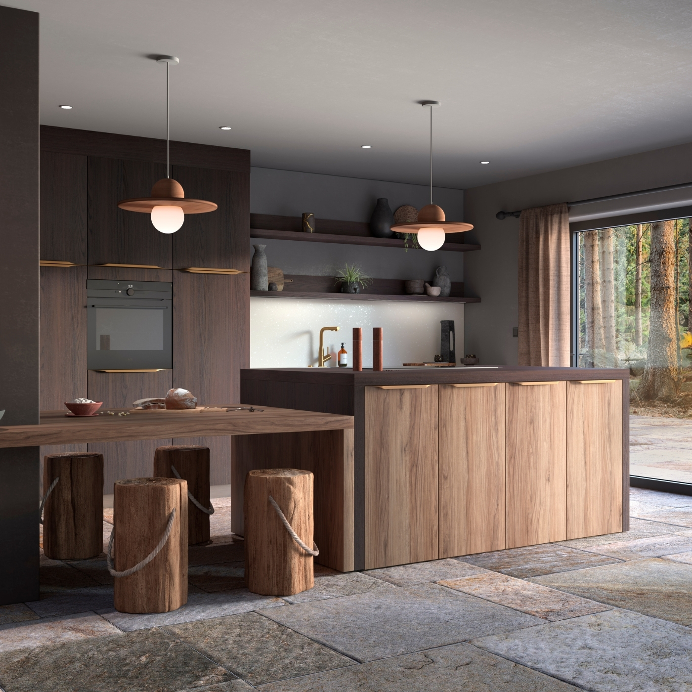 Cuisine couleur bois