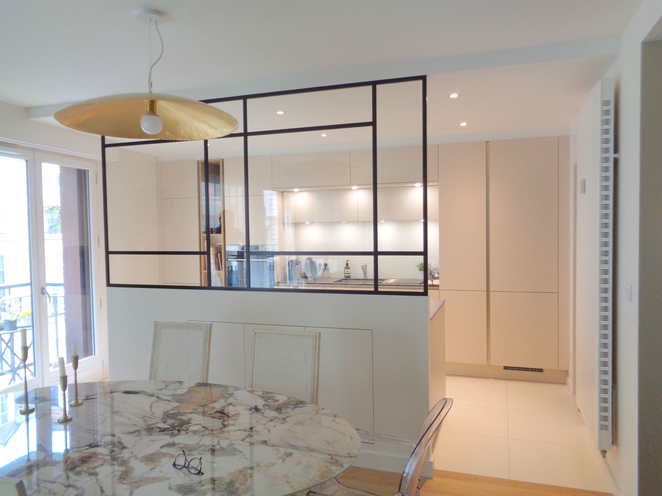 Cuisine avec verrière