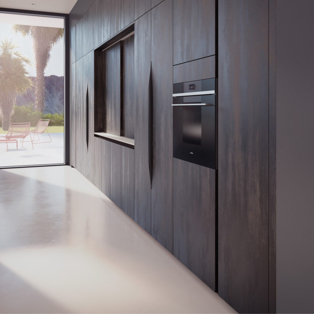 Décor bois foncé métallisé