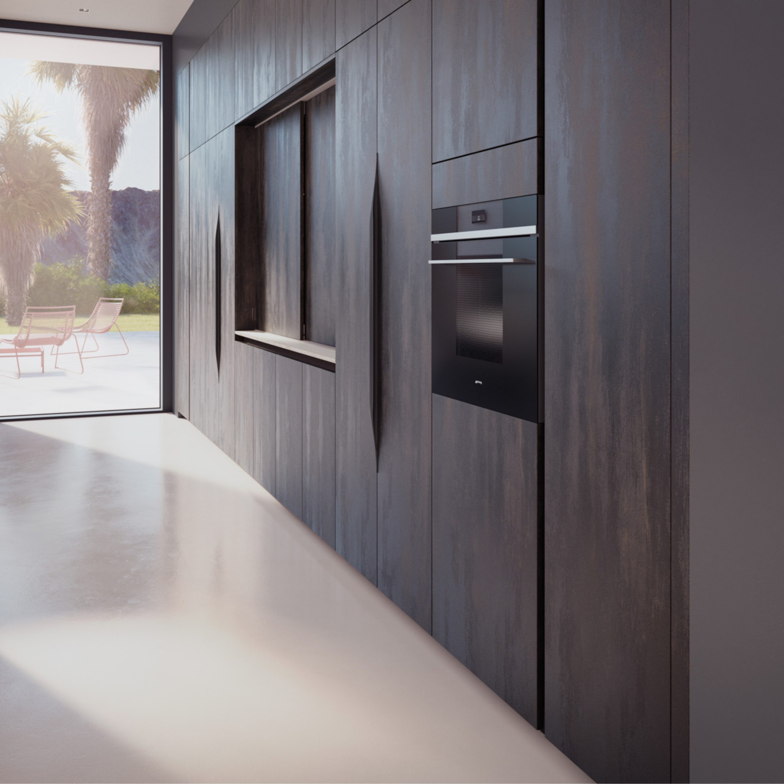 Décor bois foncé métallisé