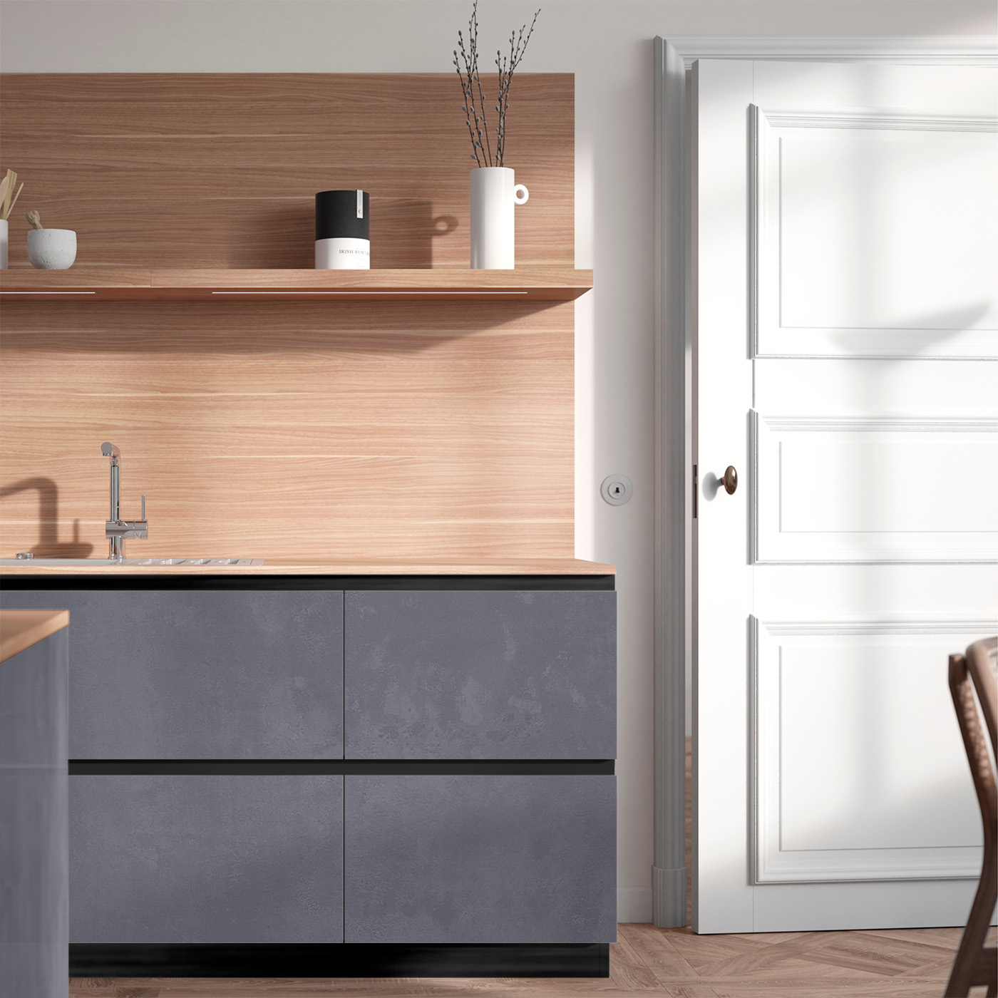 Gris minéral métallisé