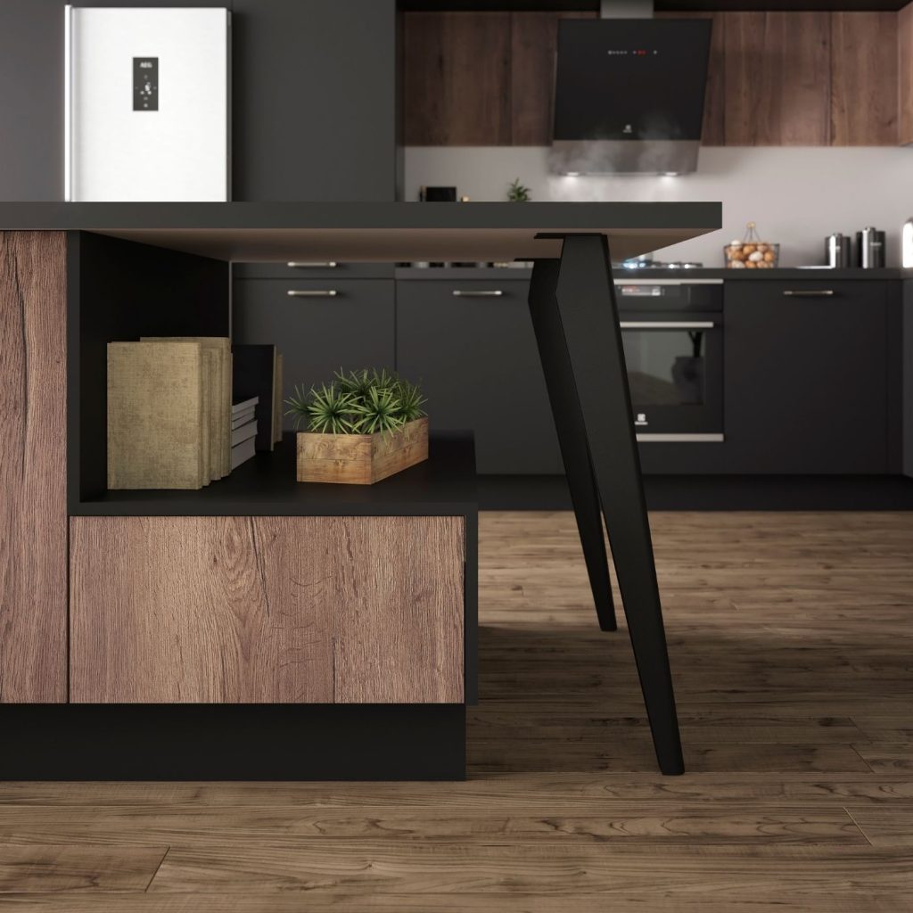 cuisine-chic-bois-noir-authentique