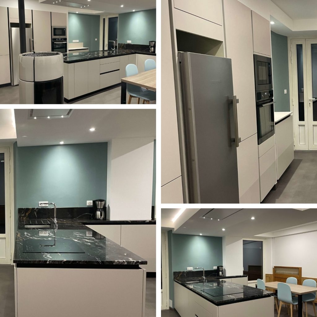 cuisine-grise-moderne-mur-bleu-rodez