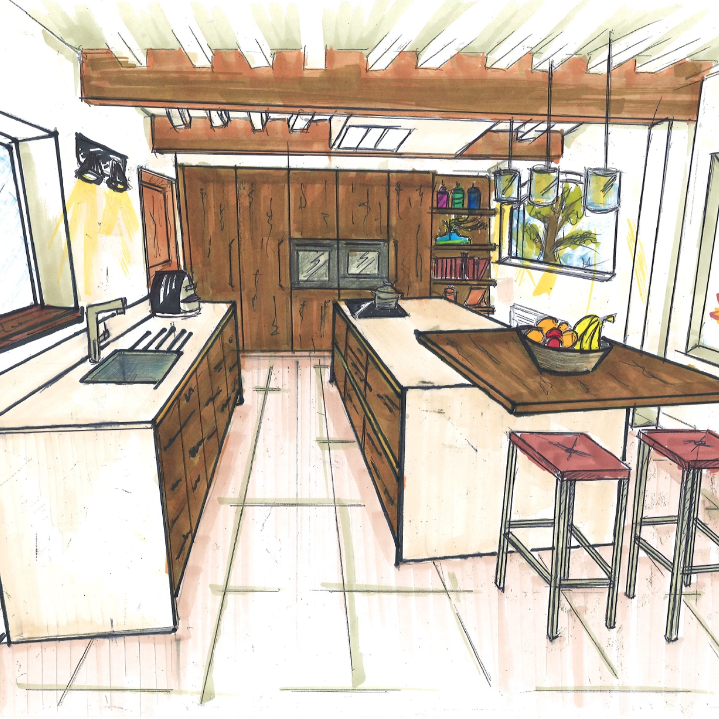 PROJET CONTEMPORAIN DANS UNE MAISON DE CARACTERE