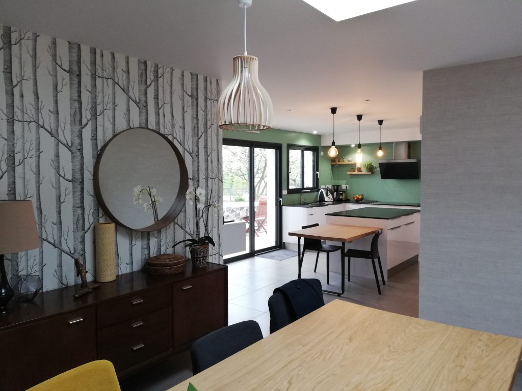 cuisine-moderne-murs-verts-laval