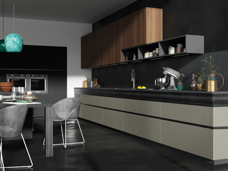 cuisine-tendance-vert-sapin-bleu-noir
