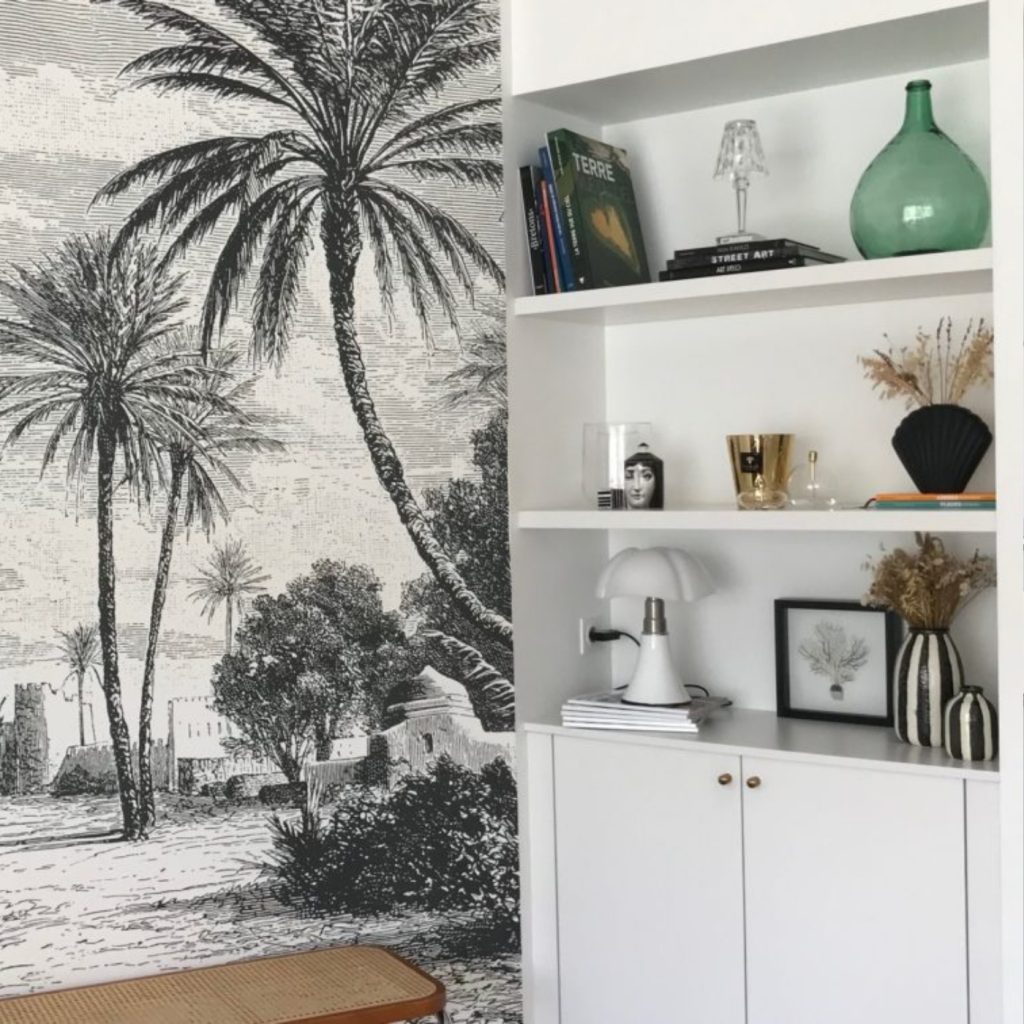 meubles-rangements-blancs-papier-peint-jungle-rennes