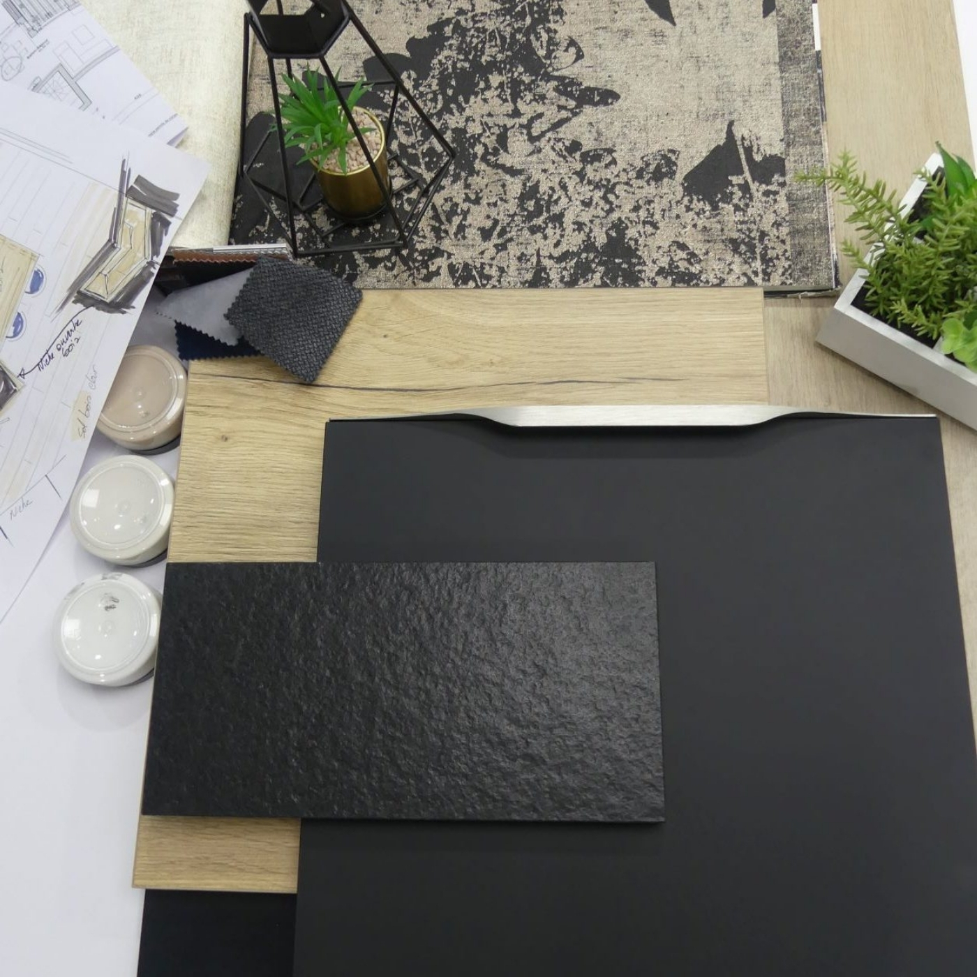 CUISINE AVEC LARGE COIN REPAS DESIGN ATYPIQUE