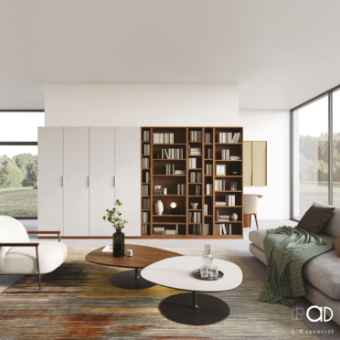 p10-bibliotheque-H2100-noyer-lincoln-portes-blanc-mat 1