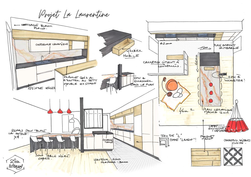 31 - AB - CDT - LA LAURENTINE - CROQUIS