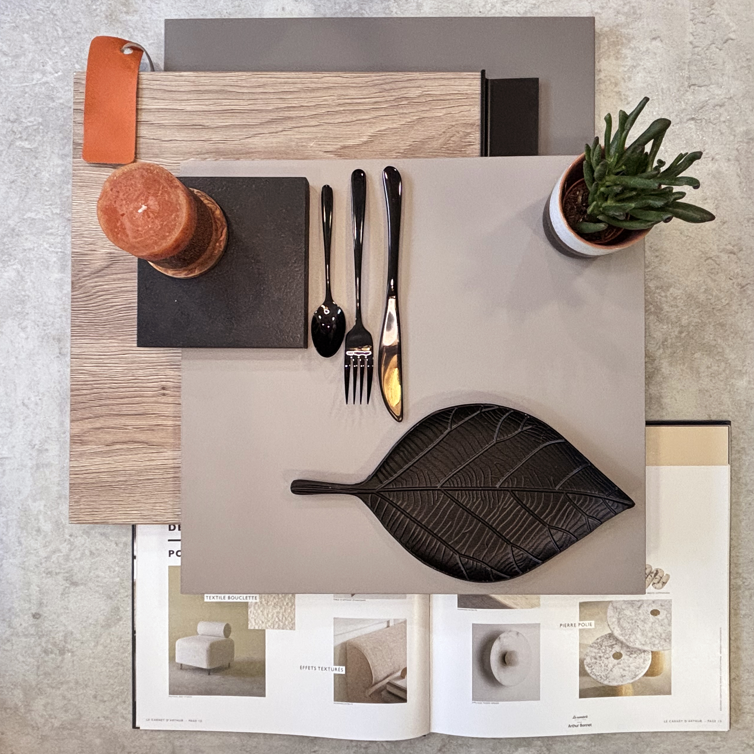 Cuisine moderne élégante beige et noire