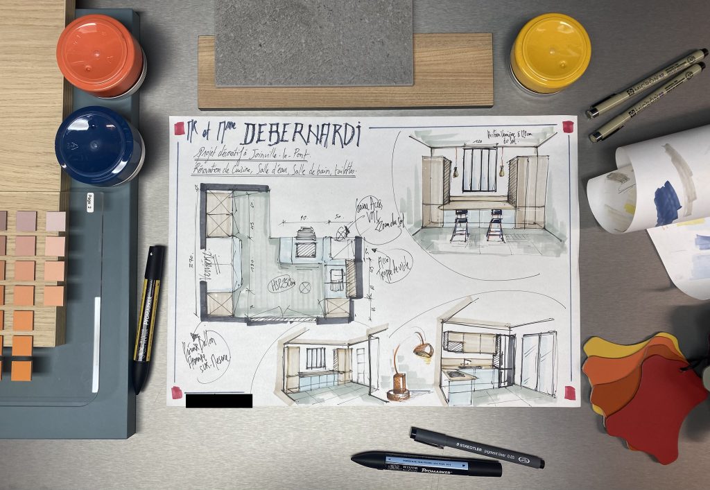 cuisine-bois-colorée-vincennes