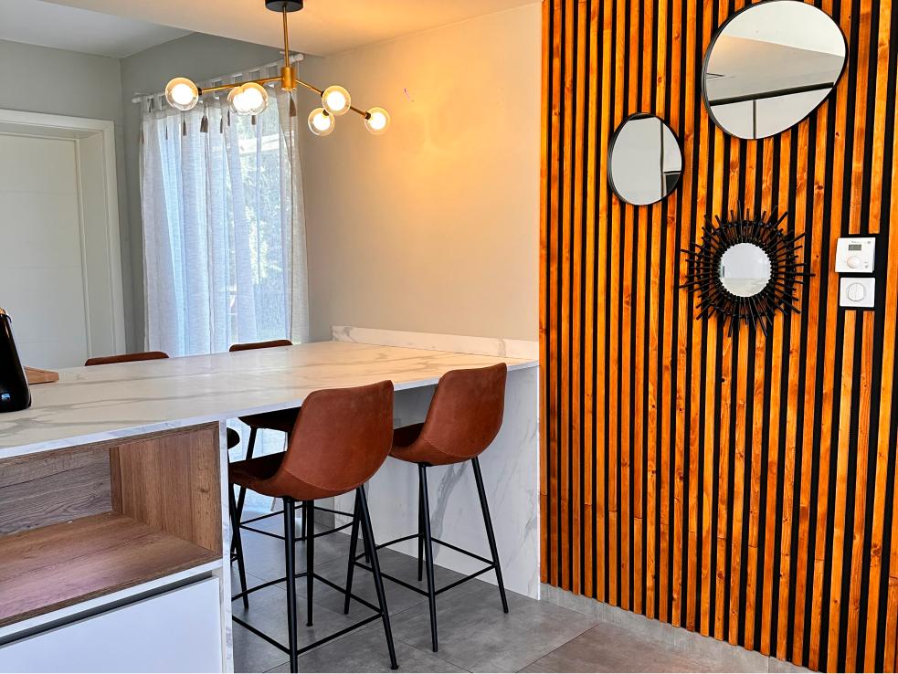 Cuisine blanche moderne sobre et chic