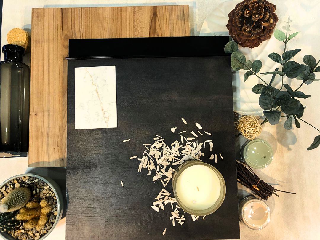 Cuisine design blanche et bois noble