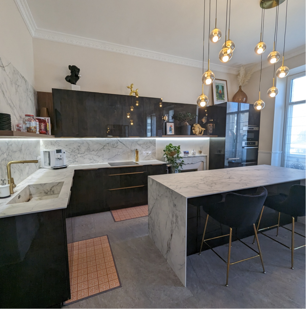 Cuisine design style Haussmannien