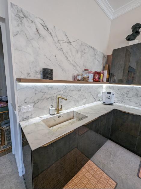 Cuisine design style Haussmannien