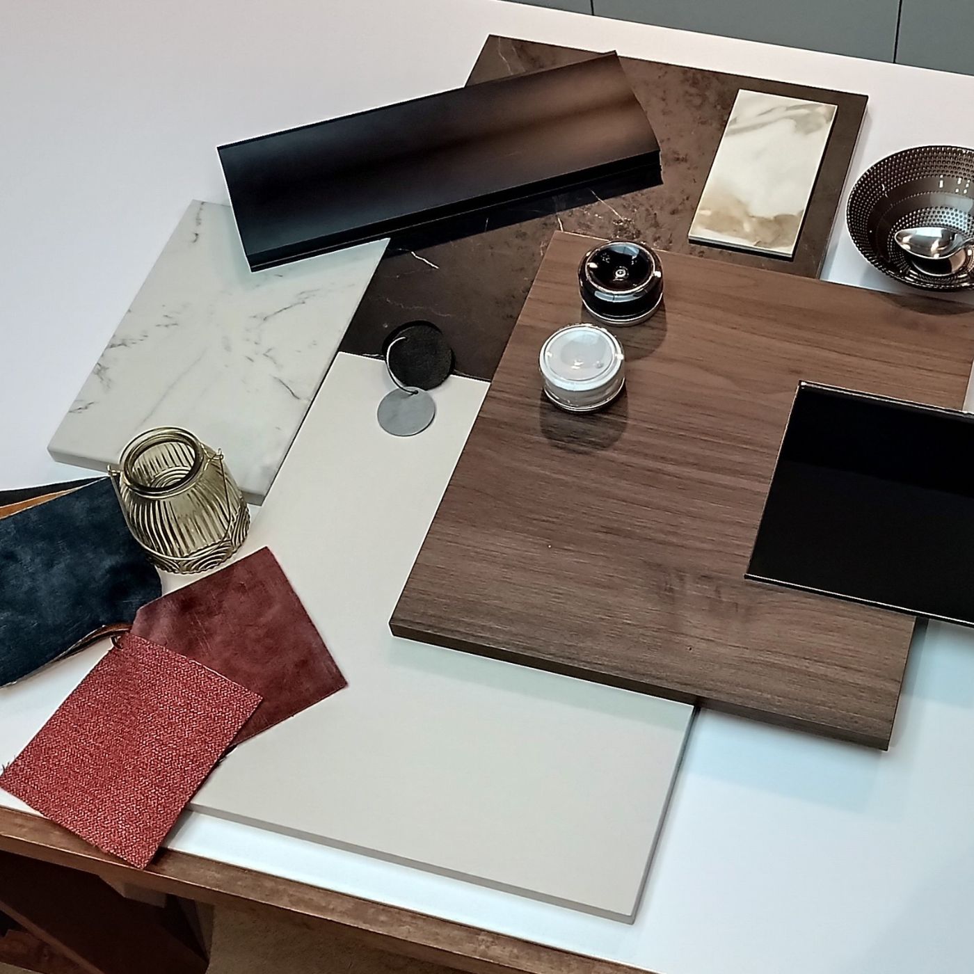 Cuisine chic brillante noir et blanc