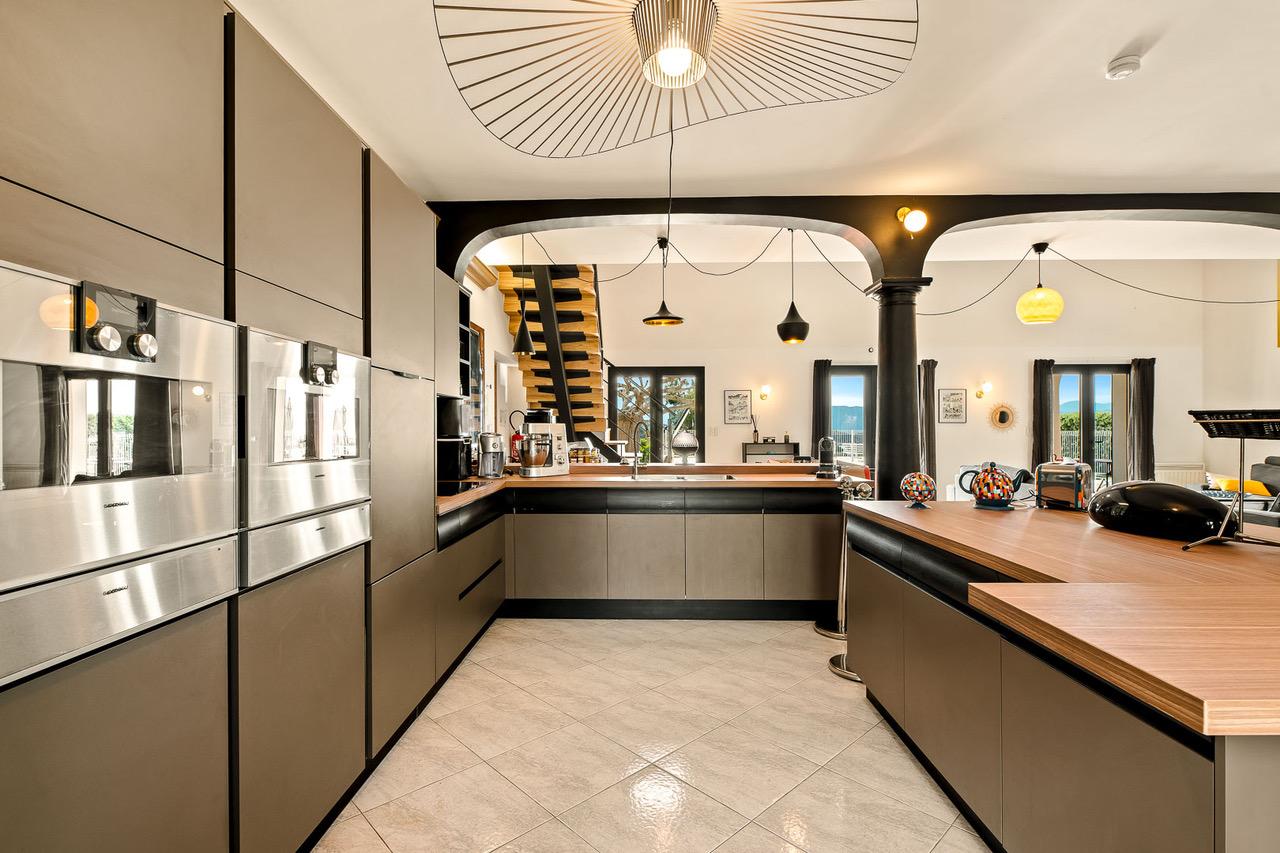 Cuisine au design industriel chic