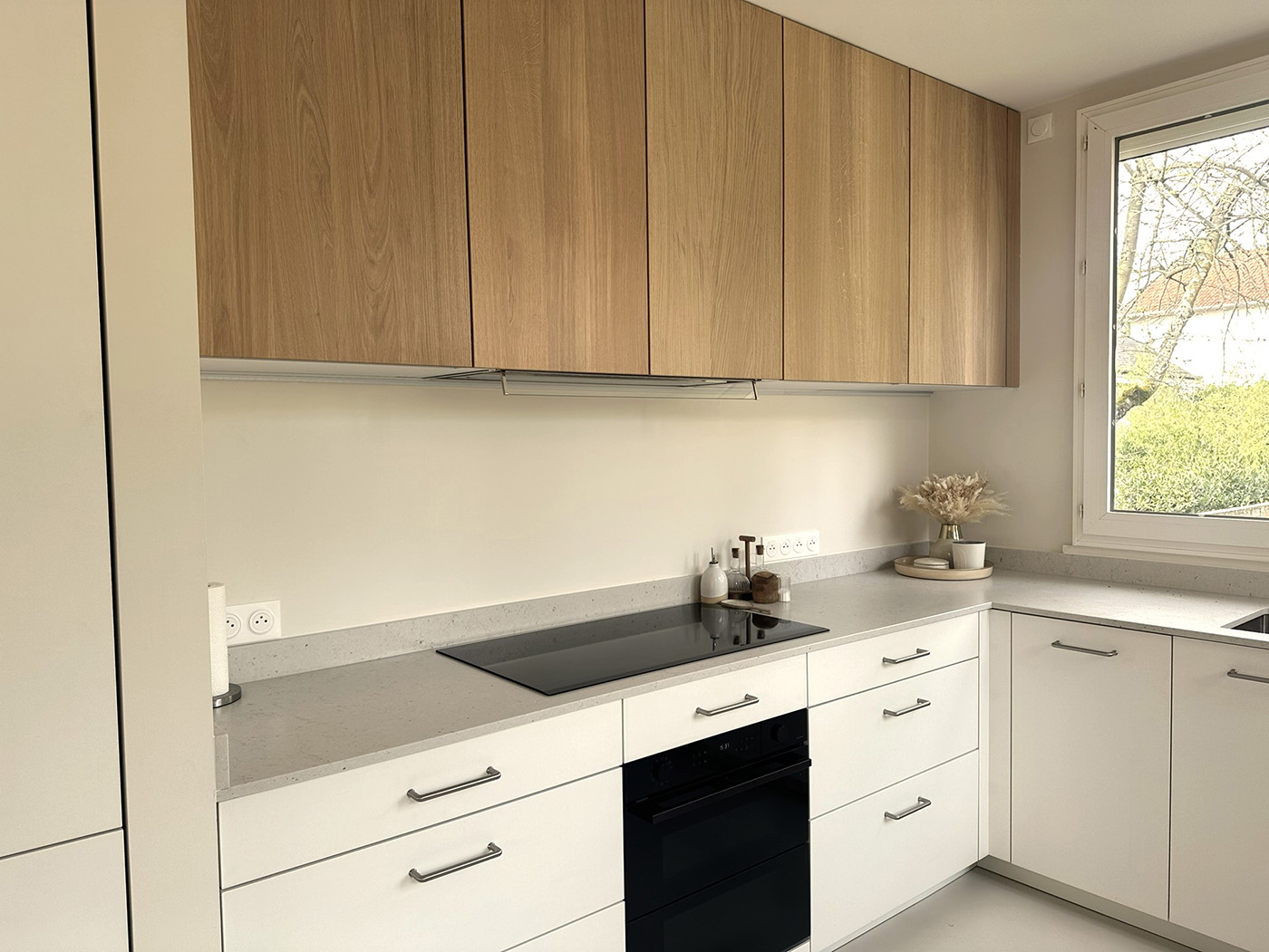 Cuisine bohème chic aux lignes épurées