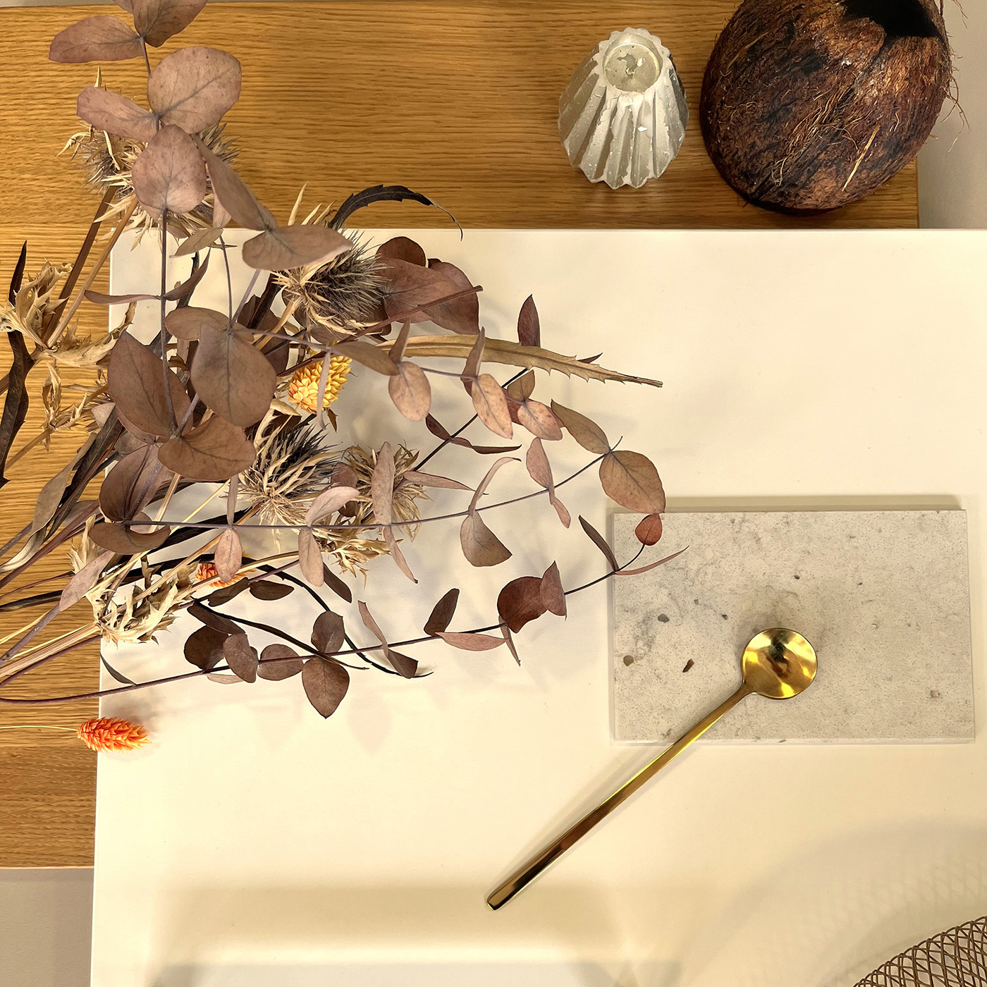 Cuisine bohème chic aux lignes épurées