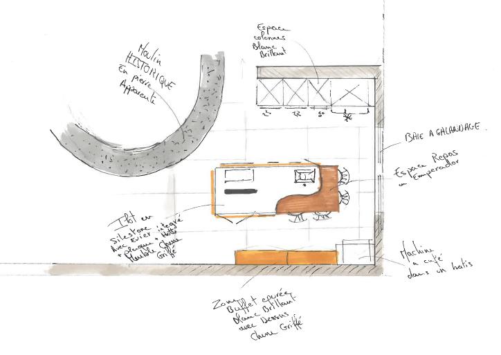 Pierres & cuisine design dans un ancien moulin