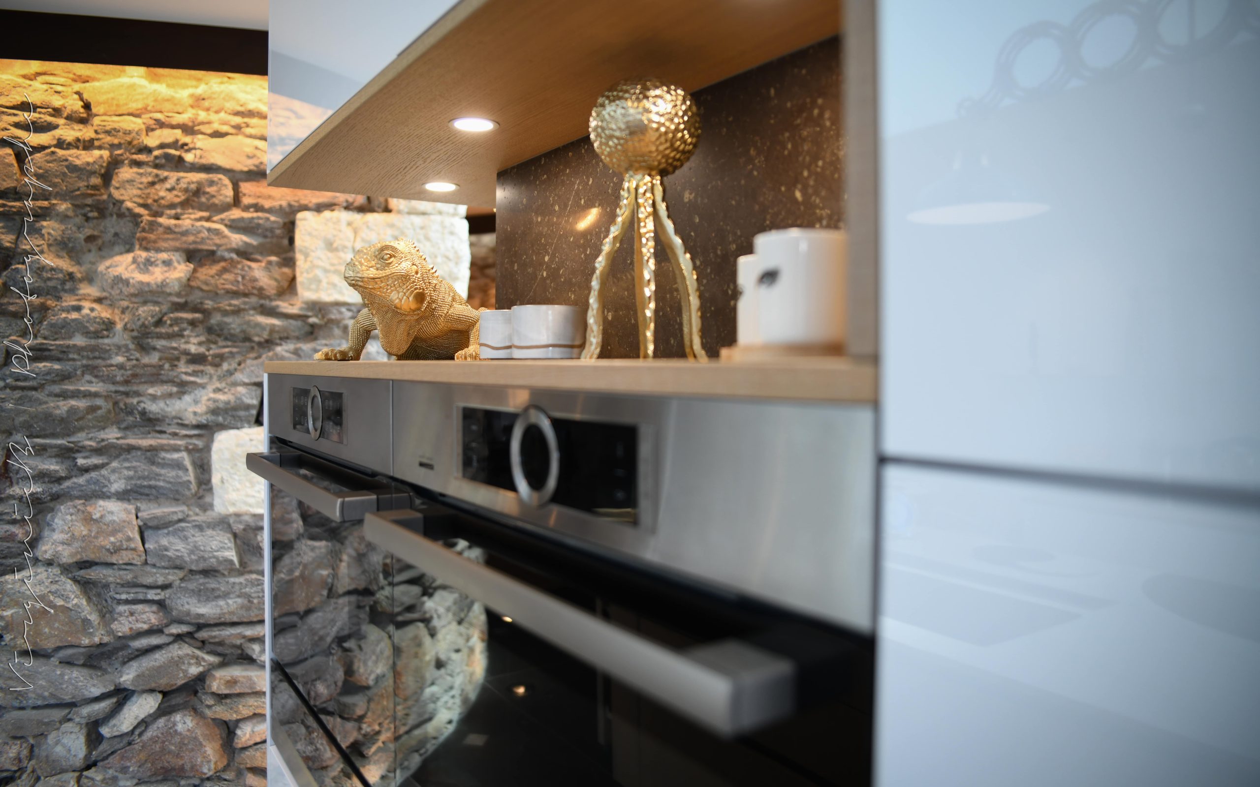 Pierres & cuisine design dans un ancien moulin